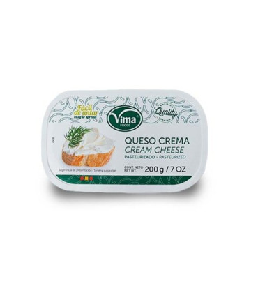 Queso crema pasteurizado Vima Foods (200 g / 7 oz)